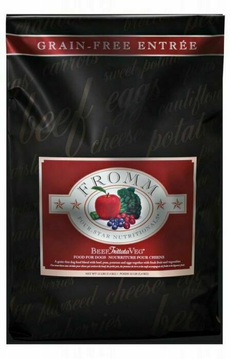 Fromm Four-Star Beef Frittata Veg Grain-free Dry Dog Food 12 Pound