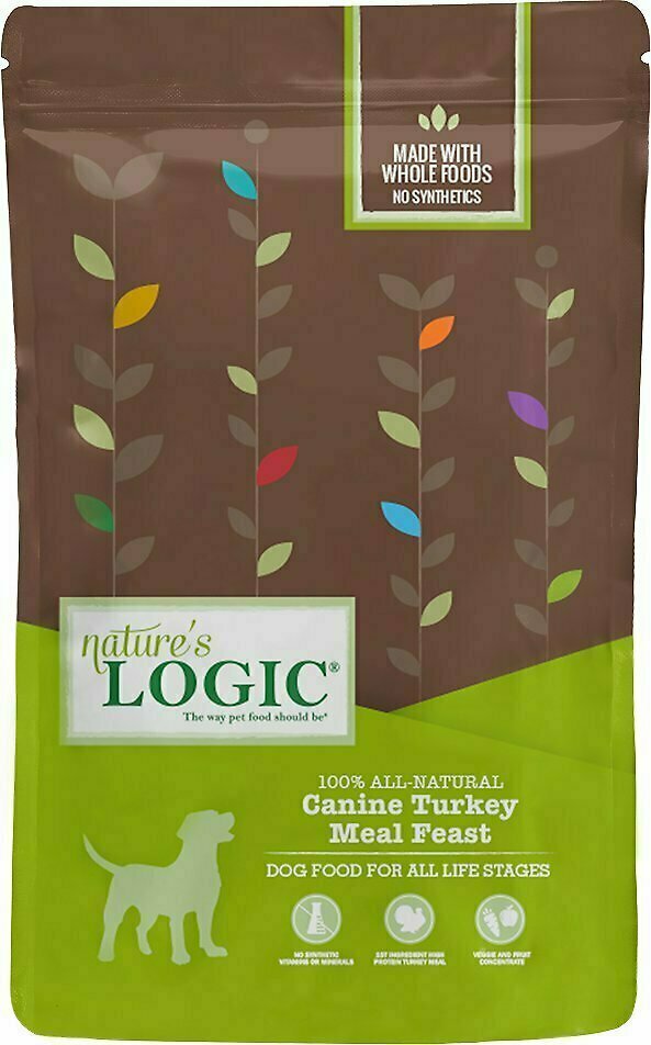 Nature&#39;s Logic Canine Turkey Meal Feast Dry Dog Food - 13 Pound Bag
