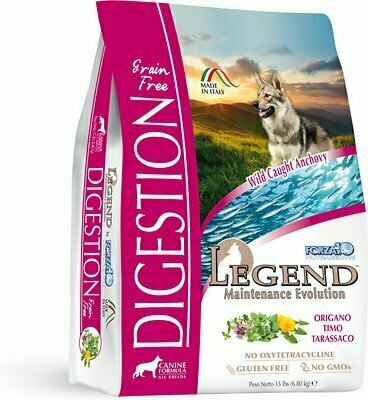 Forza10 Nutraceutic Legend Digestion Wild Caught Anchovy Grain-free Dry Dog Food 15 Pounds