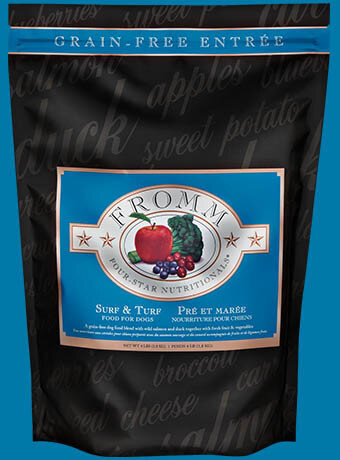 Fromm Four Star Grain Free Surf &amp; Turf Dry Dog Food 4 Pounds