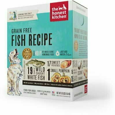 The Honest Kitchen Grain-Free Fish Recipe Dehydrated Dog Food - 10 Pound Box