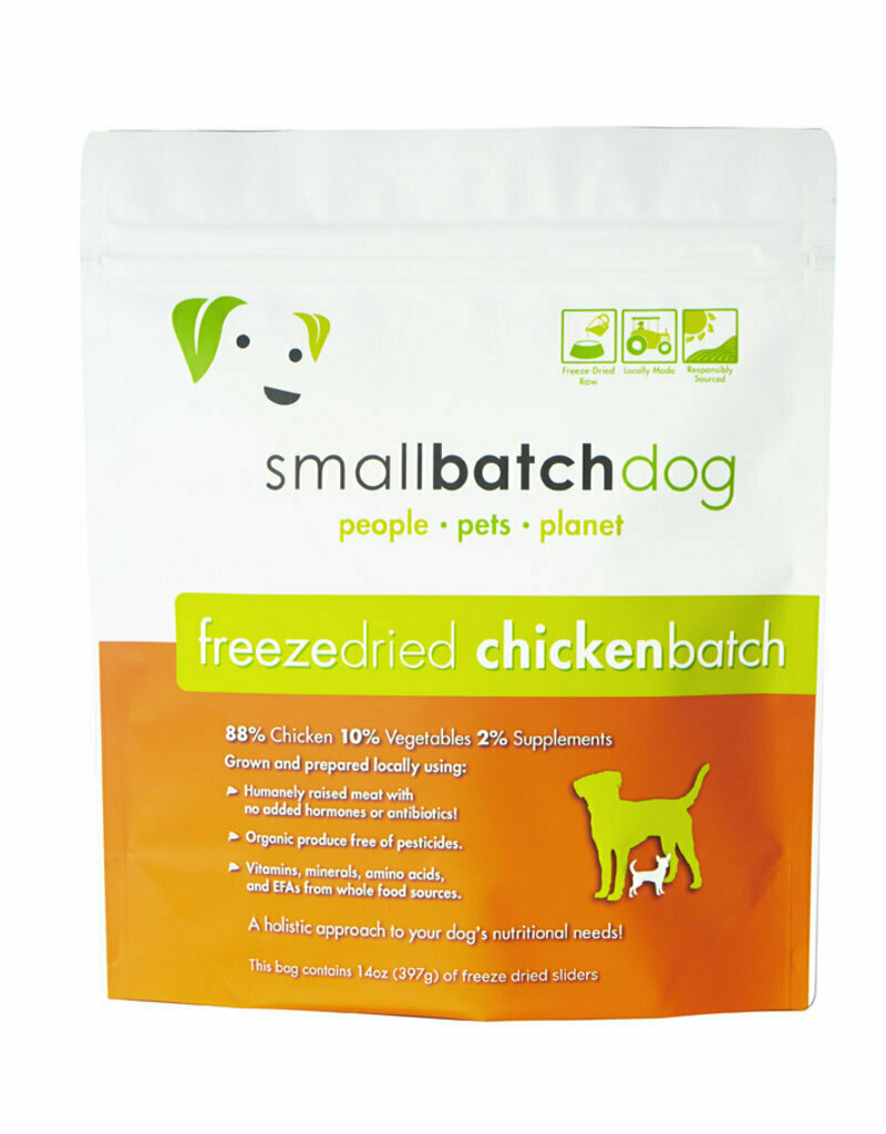 Small Batch Freeze Dried Sliders Chicken Dog Food - 14 oz