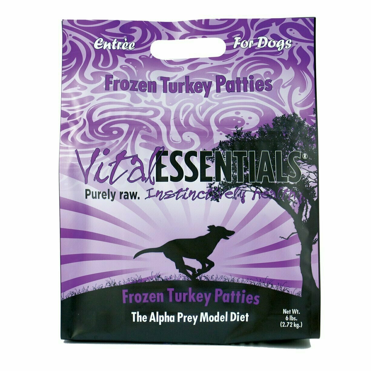 Vital Essentials Turkey Frozen 8 oz. Patties Entree 6 Pound