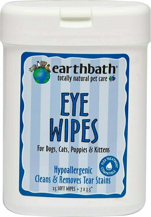 Earthbath Eye Wipes for Dogs &amp; Cats - 25 count