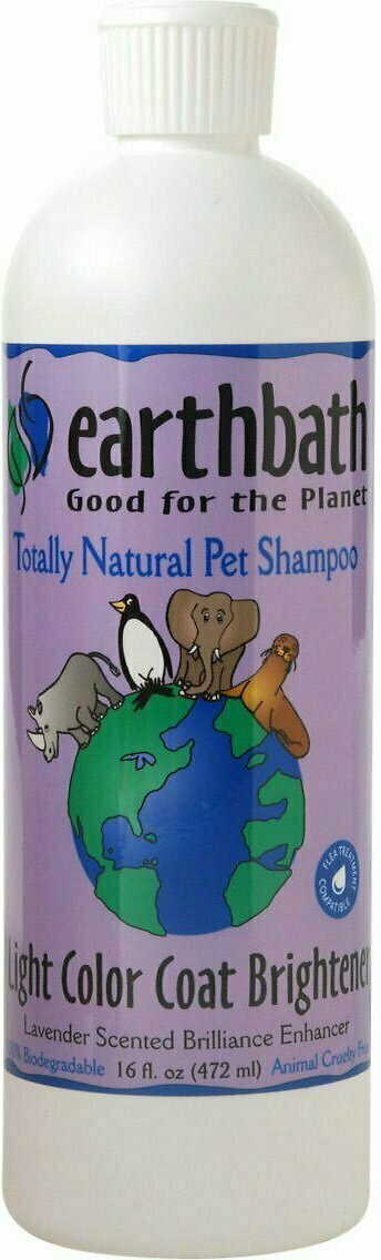 Earthbath Light Color Coat Brightening Lavender Dog &amp; Cat Shampoo - 16 oz. Bottle