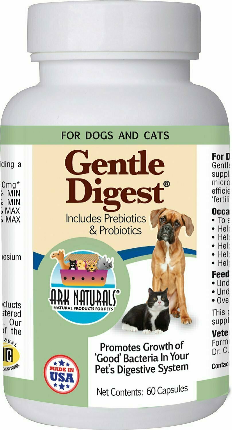 Ark Naturals Gentle Digest Dog &amp; Cat Capsules - 60 capsules