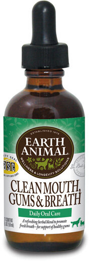 Earth Animal Clean Mouth Gums &amp; Breath Supplement - 2 oz.