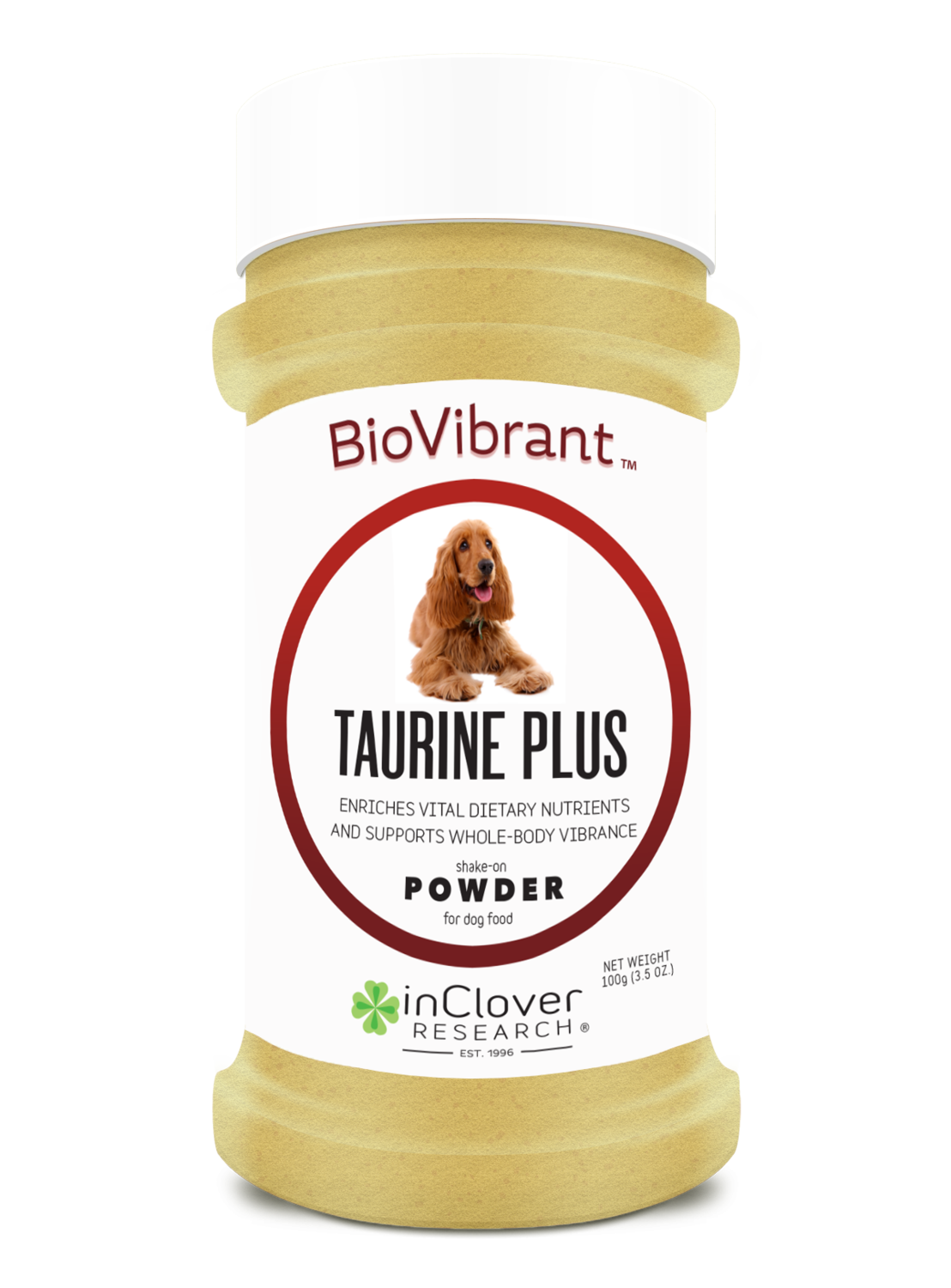 InClover Biovibrant Taurine Plus Powder for Dog Food 3.5 oz