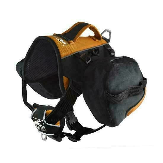 Kurgo Baxter Dog Backpack - Black/Orange - Baxter