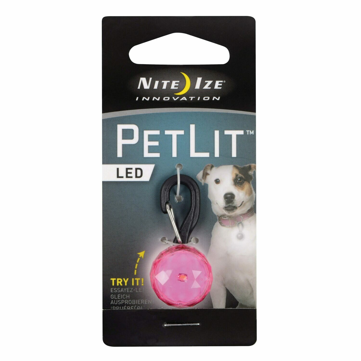 Nite Ize PetLit LED Light Dog Collar - Pink Jewel