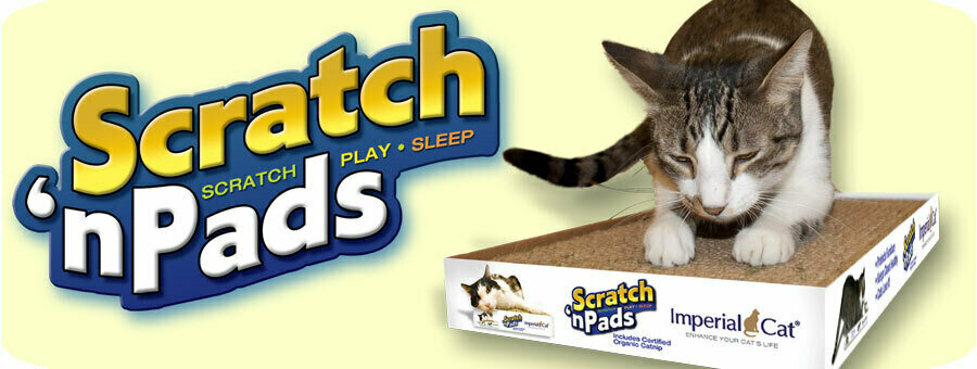 Imperial Cat Scratch&#39;n Pads - Grand - 2&quot; D x 14.5&quot; H x 9.5&quot; W