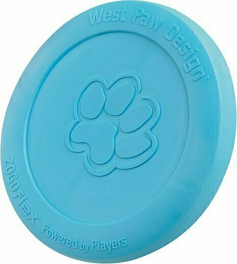 West Paw Zogoflex Zisc Dog Toy - Aqua Blue (Large)