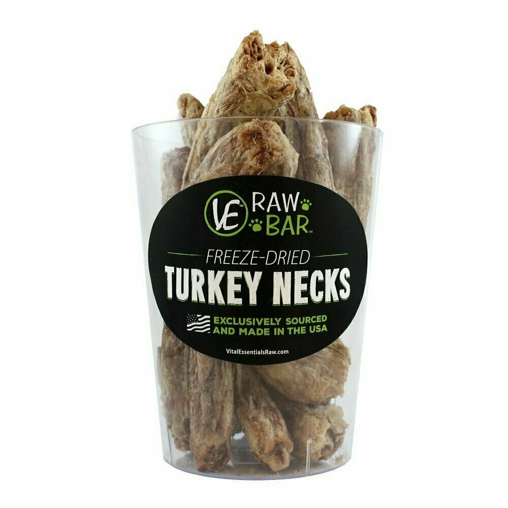 Vital Essentials Raw Bar Turkey Neck Freeze-Dried Dog Treat - 1 Piece
