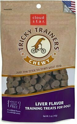 Cloud Star Chewy Tricky Trainers Liver Flavor Dog Treats - 5 oz. Bag
