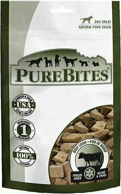 Pure Bites Freeze Dried Beef Liver Dogs Treats 4.2 oz