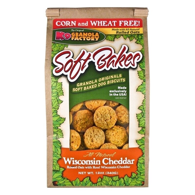 K9 Granola Factory Soft Bakes Wisconsin Cheddar Recipe Dog Treats - 12 oz.