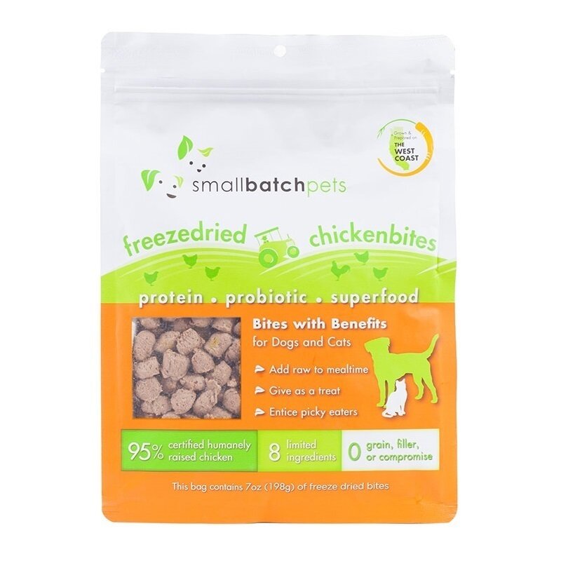 Small Batch Freeze-Dried Small Chicken Bites Dog Treats - 7 oz.
