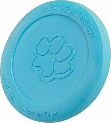 West Paw Zogoflex Zisc Dog Toy - Aqua Blue (Large)