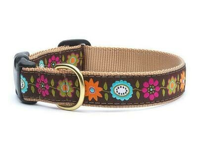 Up Country Bella Flora Dog Collar - 15-21&quot; x 1&quot;