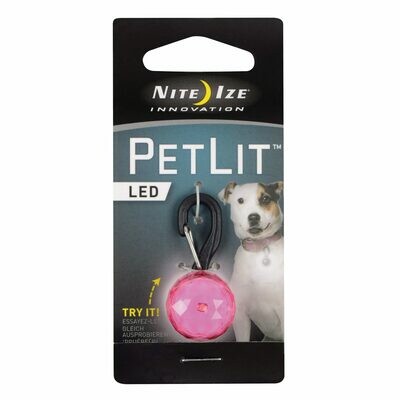 Nite Ize PetLit LED Light Dog Collar - Pink Jewel