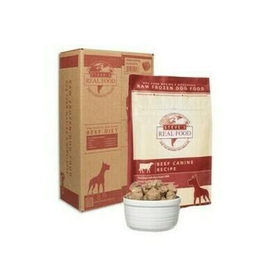 Steve&#39;s Raw Frozen Beef Recipe Dog Food - Nuggets - 5 Pound
