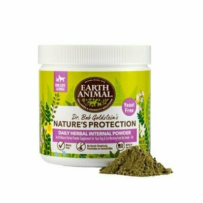 Earth Animal Nature&#39;s Protection™ Flea &amp; Tick Daily Herbal Internal Powder Yeast Free - 8 oz