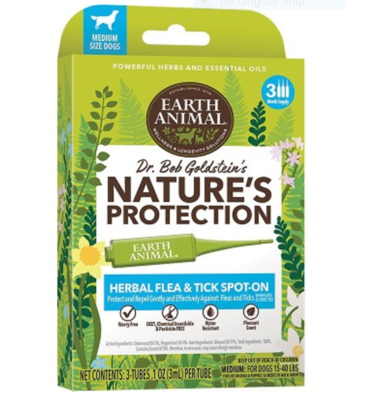 Earth Animal Dog Herbal Spot-On Flea and Tick - Medium