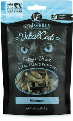 Vital Essentials Vital Cat Treats Minnows Freeze-Dried Cat Treats - 0.5 oz. Bag