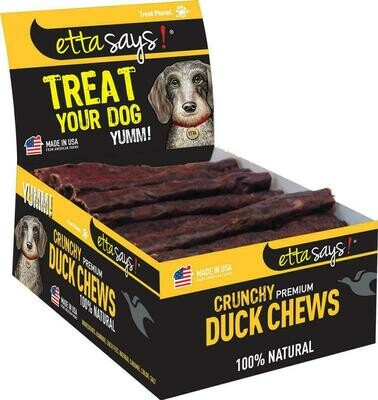 Etta Says! Crunchy Duck Chews Dog Treats - 36 Items