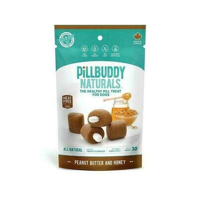 Presidio Natural Pet Company Pill Buddy Naturals Peanut Butter &amp; Honey Recipe Pill Treats for Dogs - 5.29 oz.