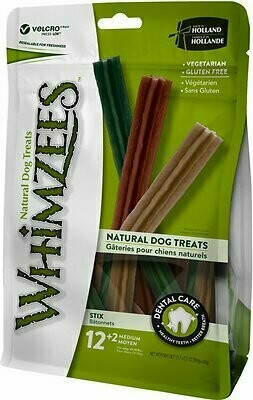 WHIMZEES Stix Dental Dog Treats - Medium - 14 Piece