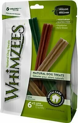 WHIMZEES Stix Dental Dog Treats - Large - 7 Piece