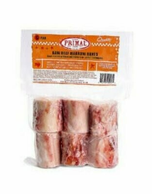 Primal Frozen Raw Beef Marrow Bones 6 pack