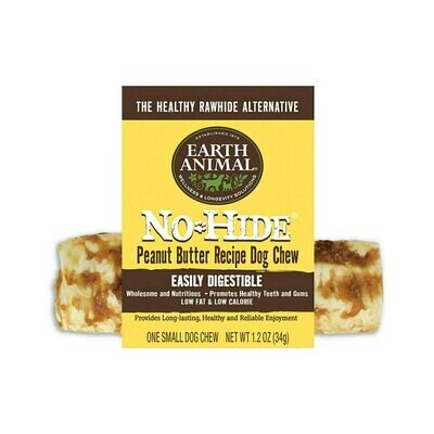 Earth Animal No-Hide Peanut Butter Chew Dog Treat - 4&quot;