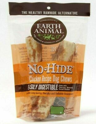 Earth Animal No-Hide Chicken Chew Dog Treat - 7&quot; 2-pack