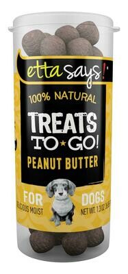 Etta Says! 100% Natural Treats To Go! Peanut Butter Dog Treats - 1.3-oz vial - 1 Items