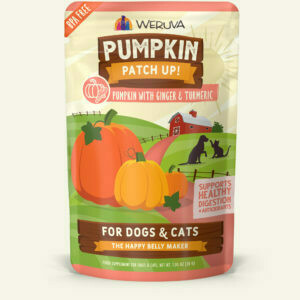Weruva Patch Up Pumpkin with Ginger &amp; Turmeric - Supports Healty Digestion for Cats and Dogs - 2.8 oz Pouch (Case of 12)