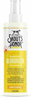Skout&#39;s Honor Probiotic Honeysuckle Daily Use Pet Deodorizer - 8 oz. Bottle