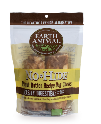 Earth Animal No-Hide Peanut Butter Chew Dog Treat - 7&quot; 2-pack