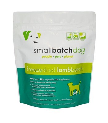 Small Batch Dog Lamb Recipe Sliders Freeze-Dried Dog Food - 14 oz.
