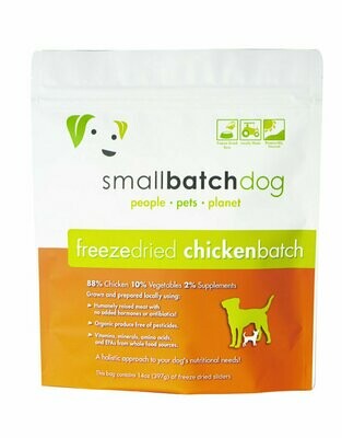 Small Batch Freeze Dried Sliders Chicken Dog Food - 14 oz