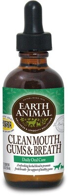 Earth Animal Clean Mouth Gums &amp; Breath Supplement - 2 oz.