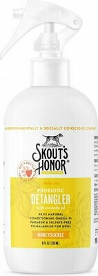 Skout&#39;s Honor Probiotic Honeysuckle Daily Use Pet Detangler - 8 oz. Bottle