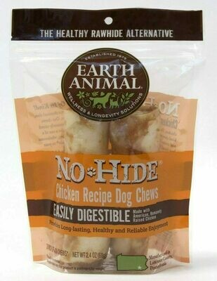 Earth Animal No-Hide Chicken Chew Dog Treat - 4&quot; 2-pack