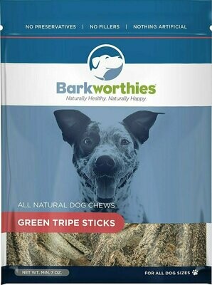 Barkworthies Green Tripe Sticks Dog Treats - 7 oz. Bag