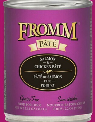 Fromm Dog Gold Pate Salmon &amp; Chicken Grain Free Dog Food 12.2oz