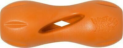 West Paw Qwizl Dog Toy - Tangerine Orange (Small)