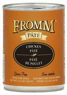 Fromm Grain Free Chicken Pate Dog Food 12.2 oz.