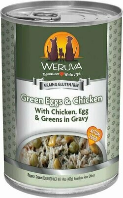 Weruva Dog Classic Green Eggs &amp; Chicken with Chicken, Egg, &amp; Greens in Gravy Grain-Free Wet Dog Food - 5.5 oz.