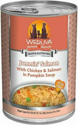 Weruva Dog Classic Jammin&#39; Salmon with Chicken &amp; Salmon in Pumpkin Soup Grain-Free Wet Dog Food - 14 oz.